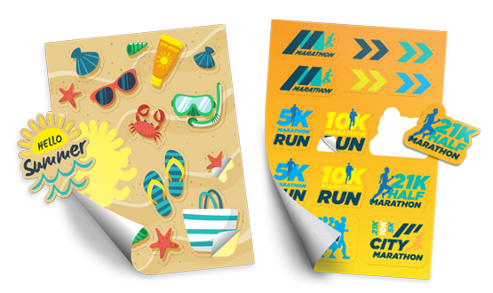 custom printing services for Multiple Design Sticker Sheets