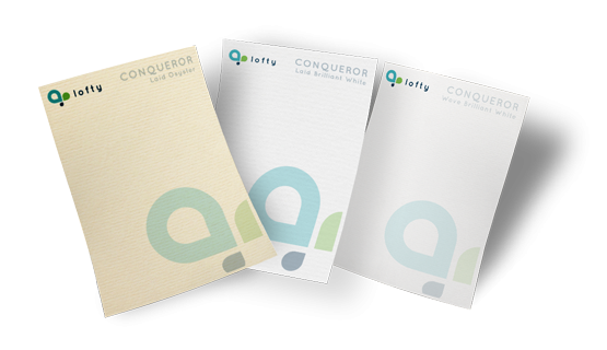 custom printing services for Conqueror Paper Letterheads