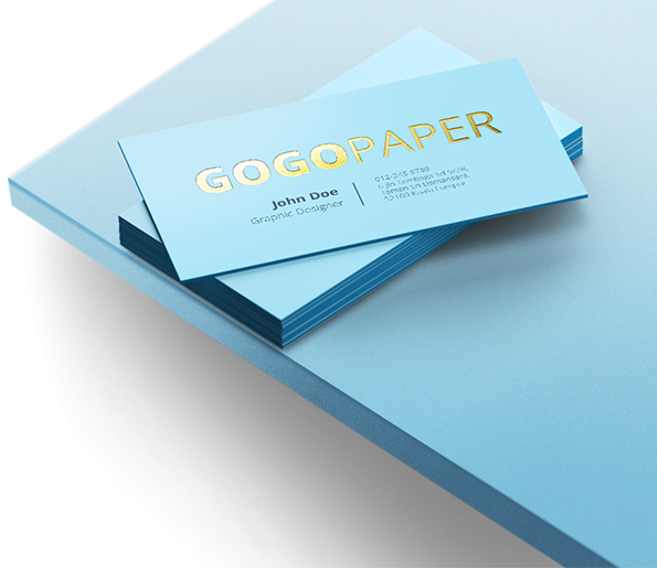 custom printing services for Hot Stamped Name Cards (Less than 300pcs)