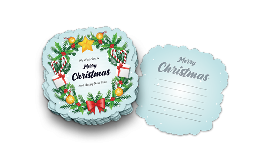 custom printing services for Die Cut Greeting Cards