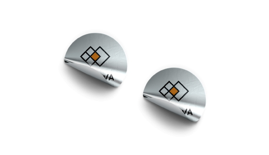 custom printing services for Silver Sticker