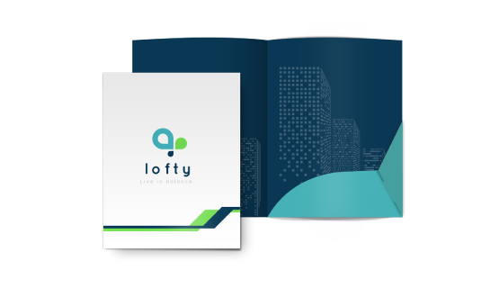 custom printing services for Economy Interlocked Corporate Folders