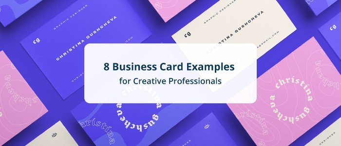 A header image for an article about business card examples 