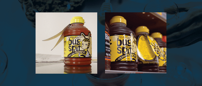 Unusual honey jar packaging