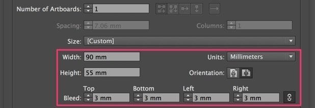 Set format and bleed for your artwork